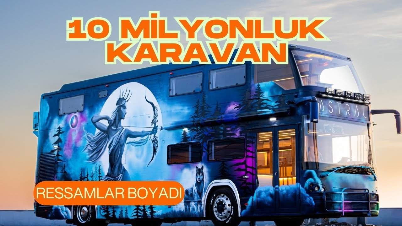 Karavan Değil Saray! 10 Milyonluk 2 Katlı Otobüs Karavanı Gezdim #yerlikaravan