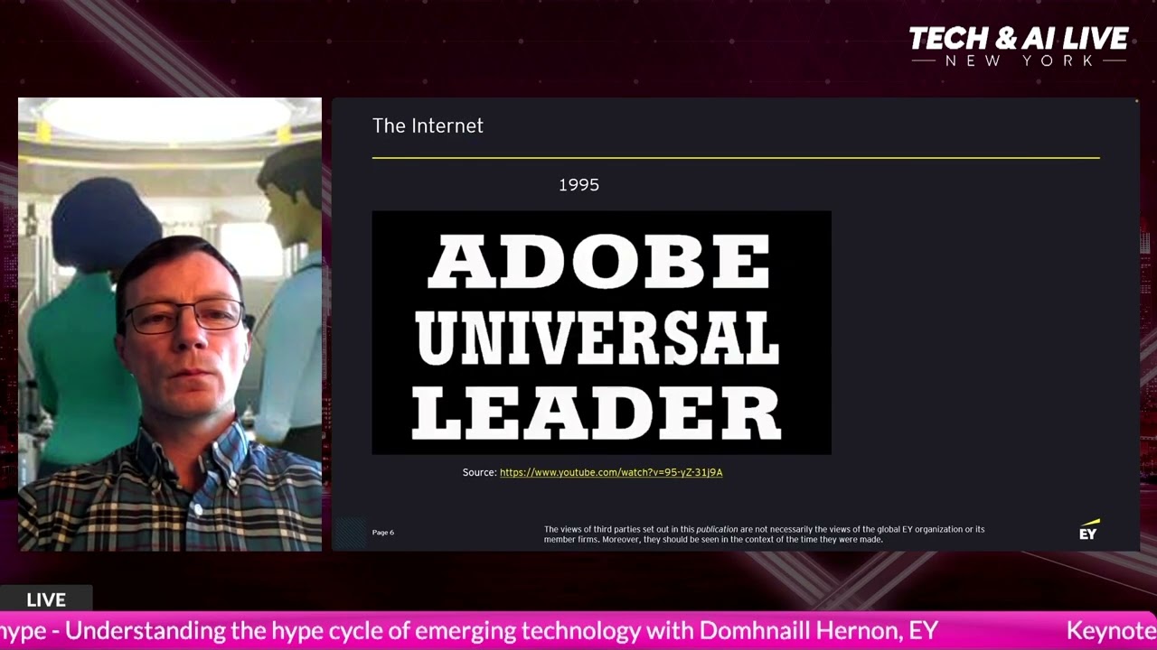 Domhnaill Hernon at EY on understanding the hype cycle of emerging technology at Tech LIVE New York