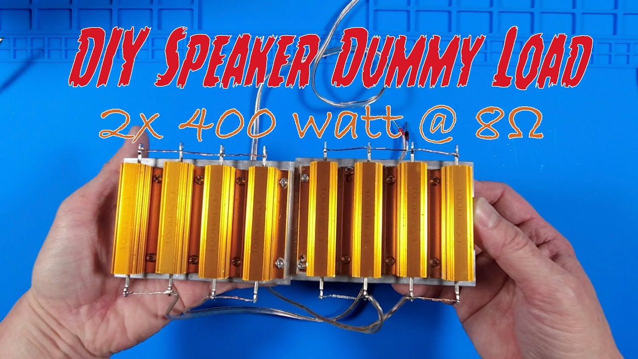 DIY 8&Omega; 400 Watt Speaker Dummy Load For Testing Audio Amplifiers