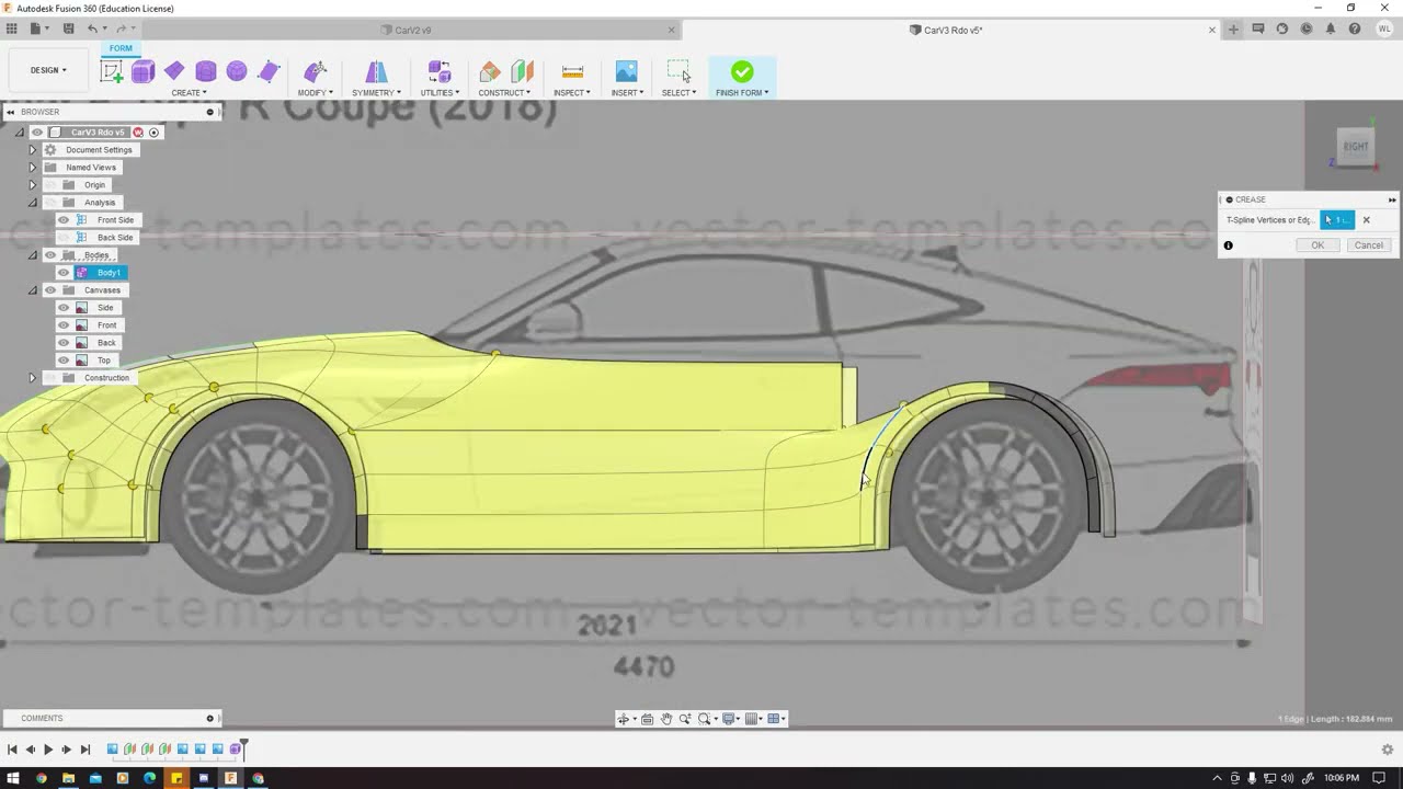 Fusion 360 - Car Modeling Tutorial - 3