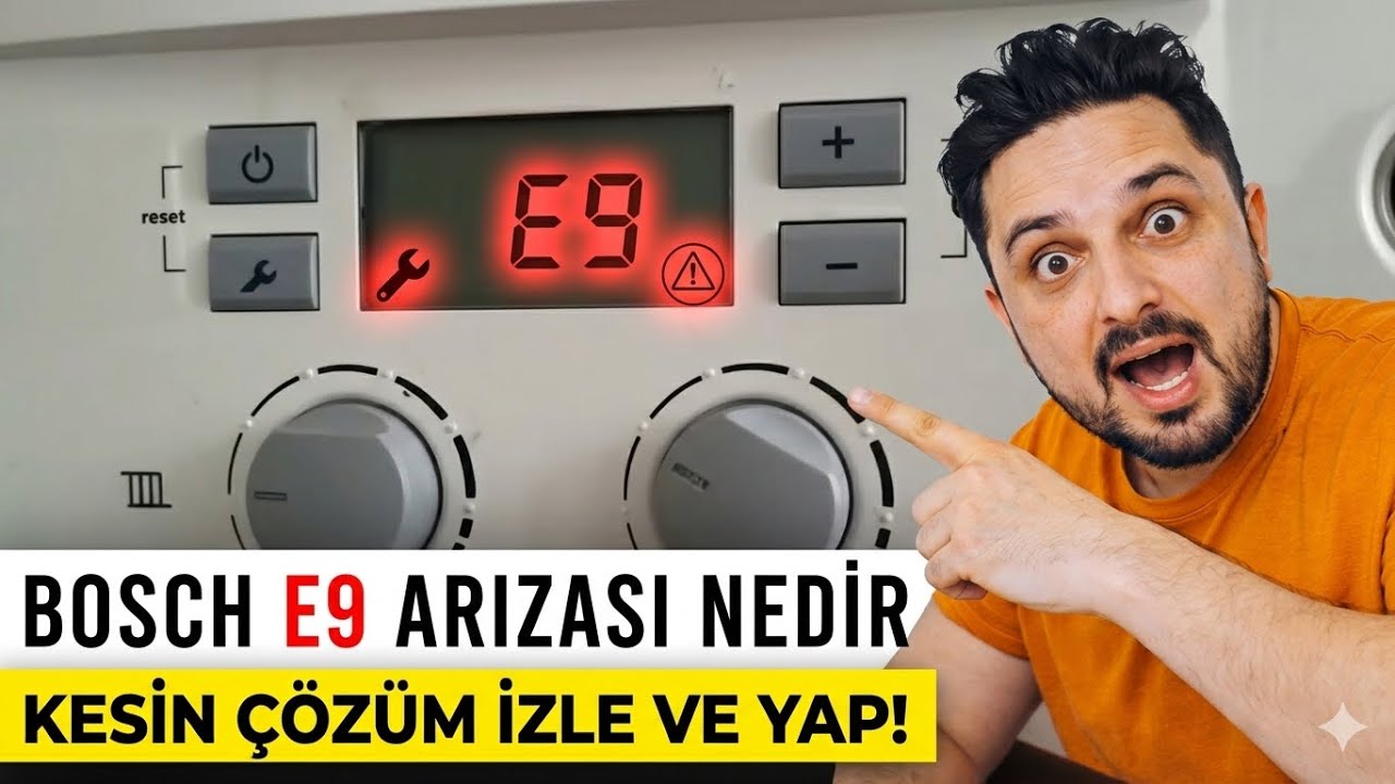 BOSCH KOMBİ E9 HATA KODU ALIYORSANIZ İŞTE ARADIĞINIZ O VİDEO İKİ DAKİKADA ÇÖZECEKSİNİZ!
