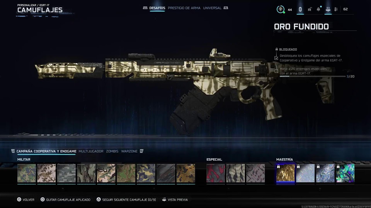 jugando al modo no de Call of Duty