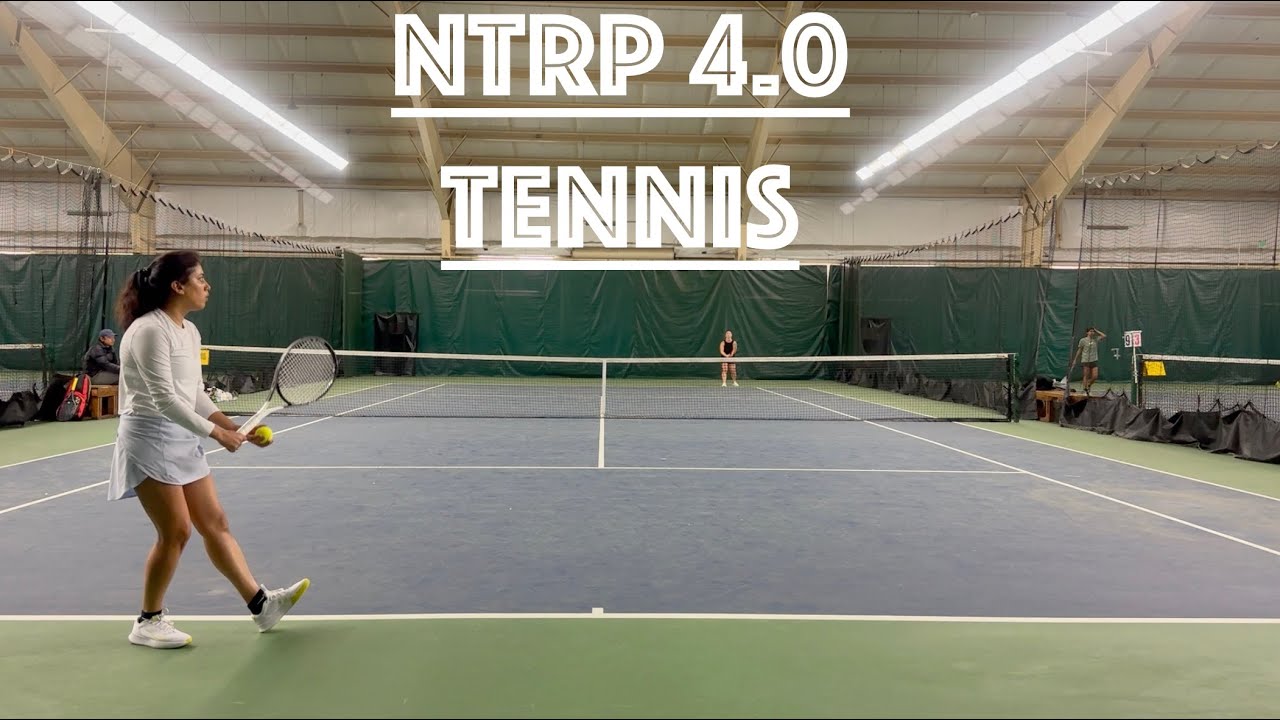 NTRP 4.0 Tennis - women's singles and almost finished 2nd set edition