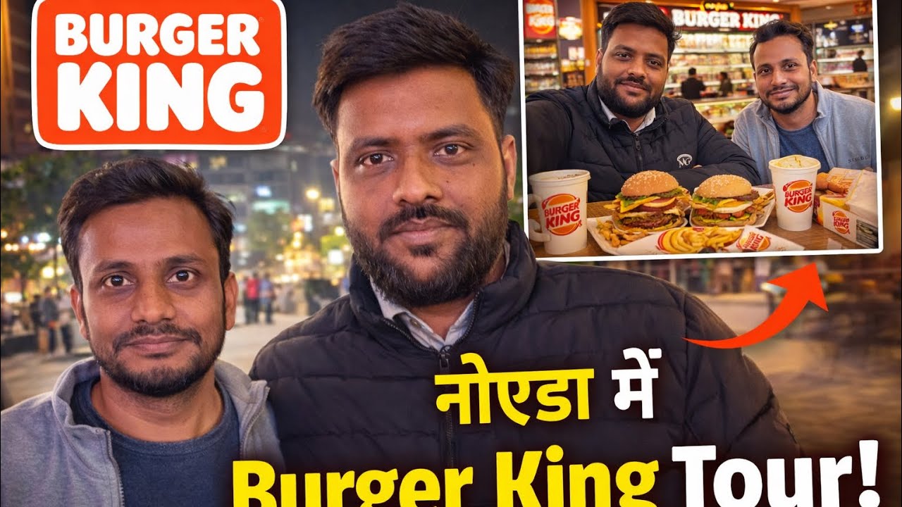 Vlog1 burger king sec 18 noida DLF mall