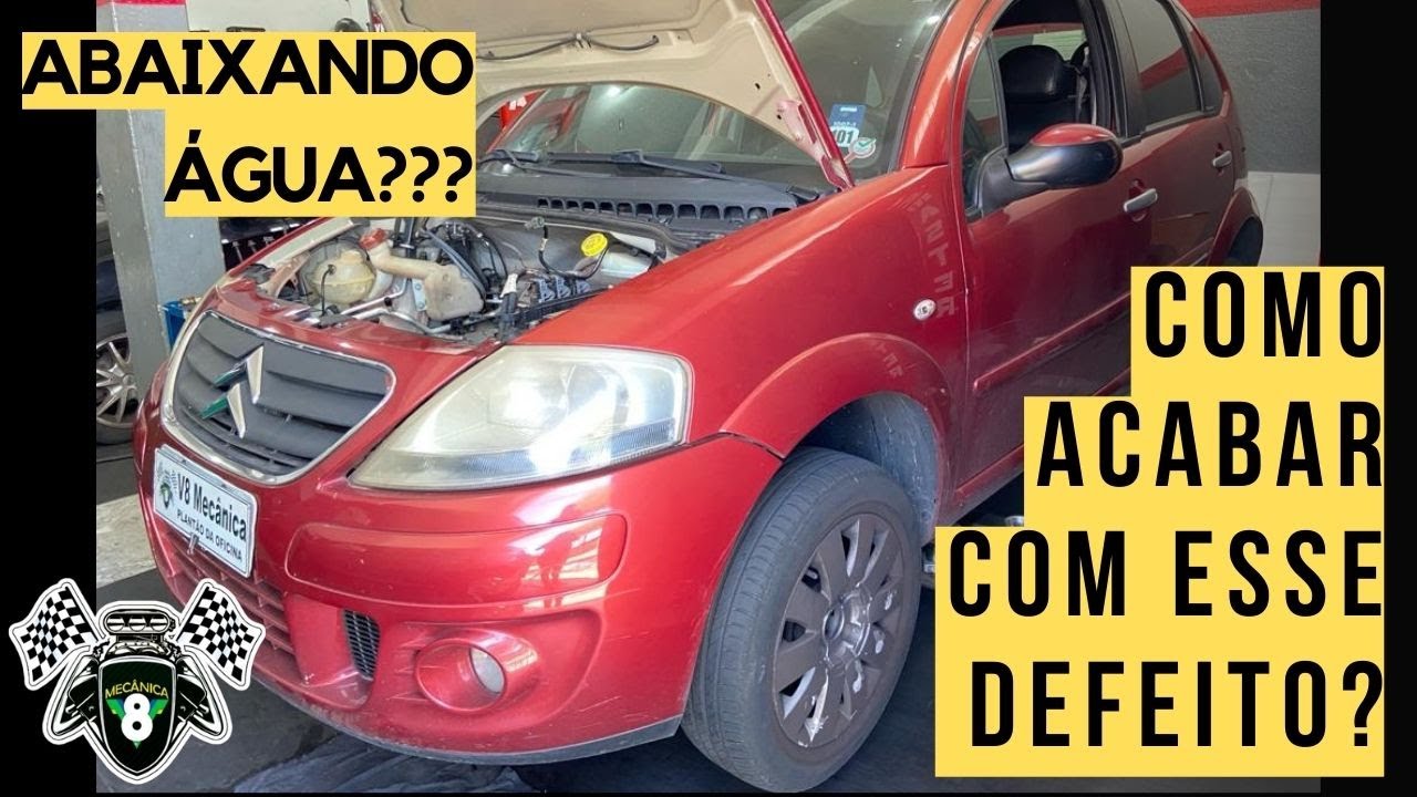 Citroen C3 fervendo, baixando agua . Veja como acabar com esse defeito.