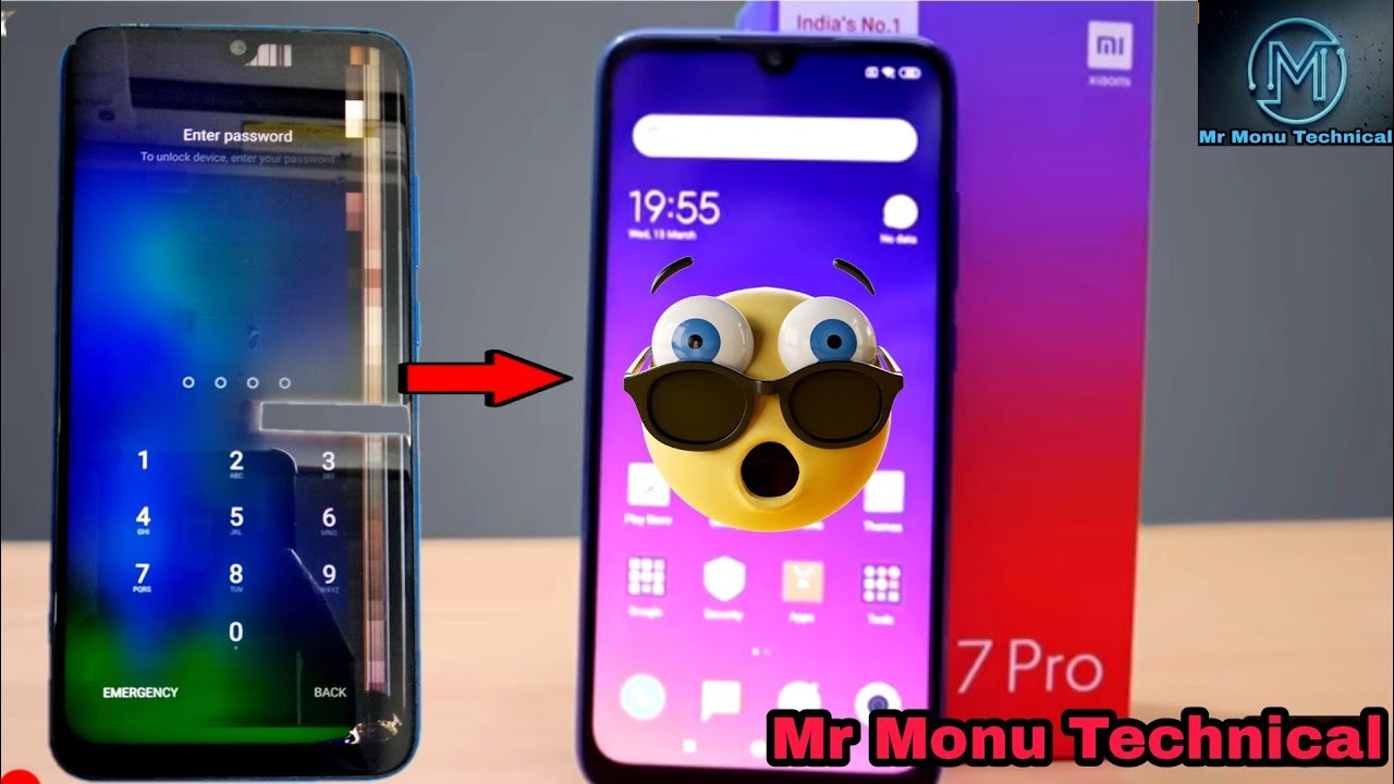 Redmi note 7 pro: Borken  display   folder orignal change with frame  🛠️🔥😱