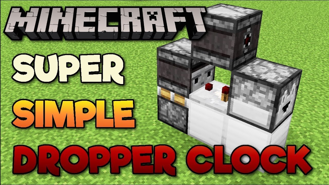 Minecraft: Компактные часы-дропперы для системы транспортировки предметов! (1.13) [Обучение]