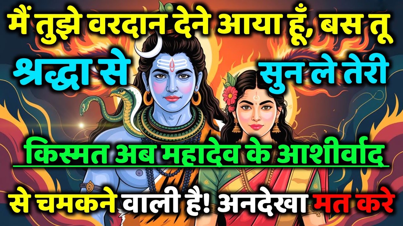888🕉️ mahadev ji ka Sandesh✅ मैं तुझे वरदान देने आया हूँ, बस तूश्रद्धा...❣️#shivshakti #mahadev 🚩