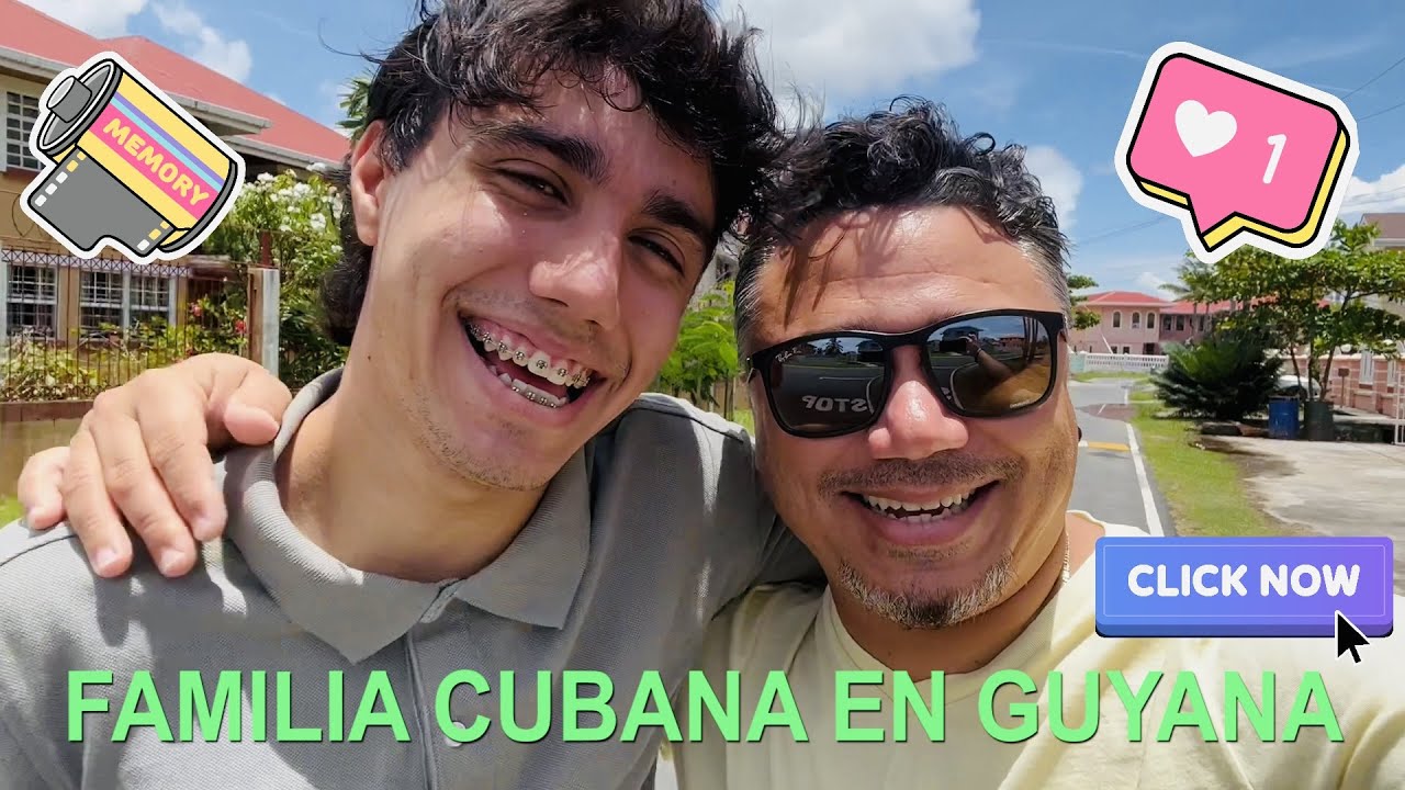 Emotivo reencuentro de Jean Michel con su hijo Jean Carlos en Guyana.