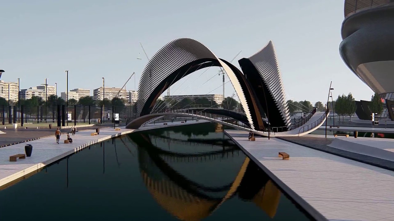 3D Architecture Animation Football Stadium, (MasterRAD)