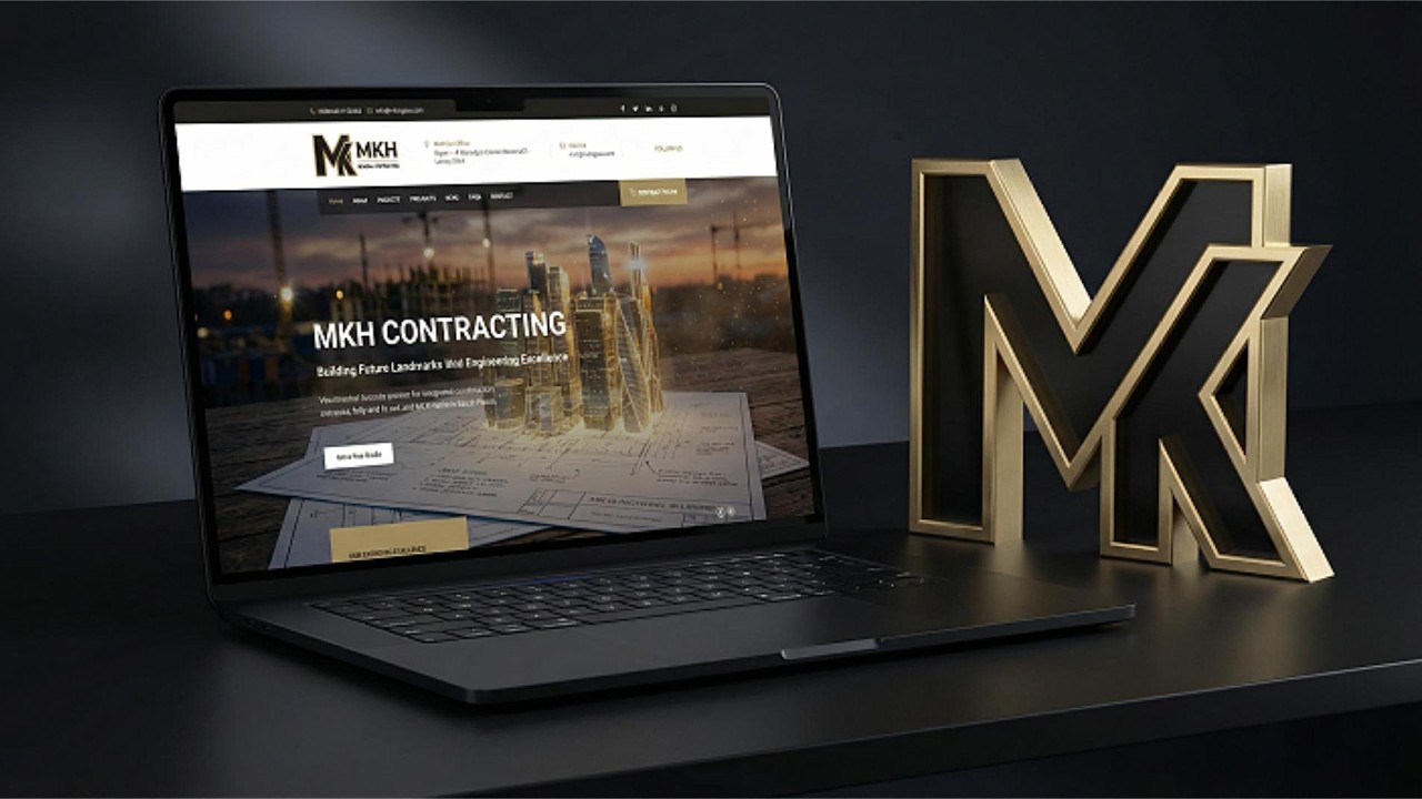واجهة رقمية تليق بالمشاريع العملاقة | كواليس تصميم موقع شركة MKH للمقاولات