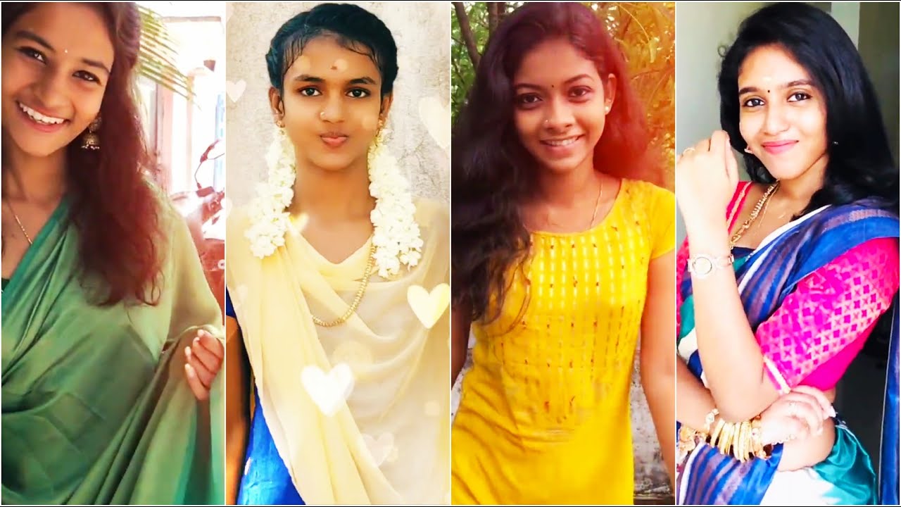 💞 Tamil 😍 Beautiful 😘 Cute 👸 Girls in 👗 Saree 🔥 Latest 💃 Trending 💝 TikTok Videos 😘  #Saree