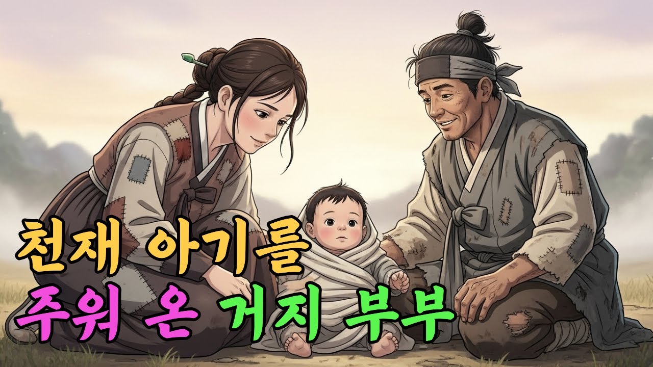 시장 쓰레기 더미에서 천재 아기를 주워 온 거지 부부에게 은혜를 갚은 소년 | 야담 옛날이야기 오디오북 민담 전설