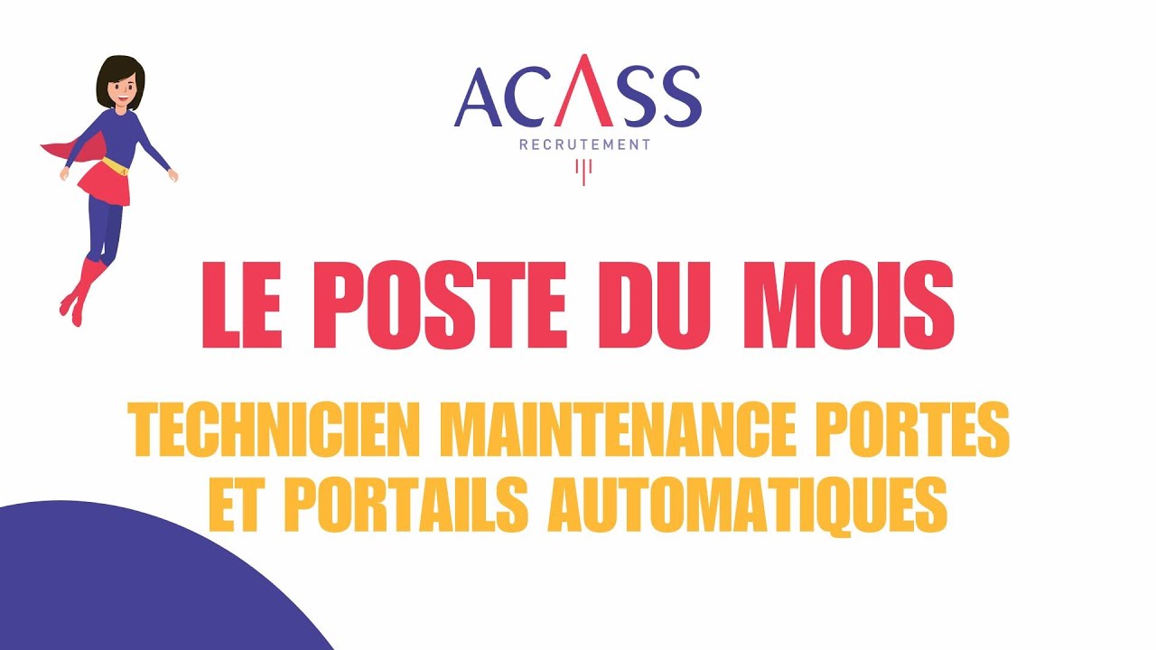 Le poste du mois : Technicien portes et portails automatique 🕹