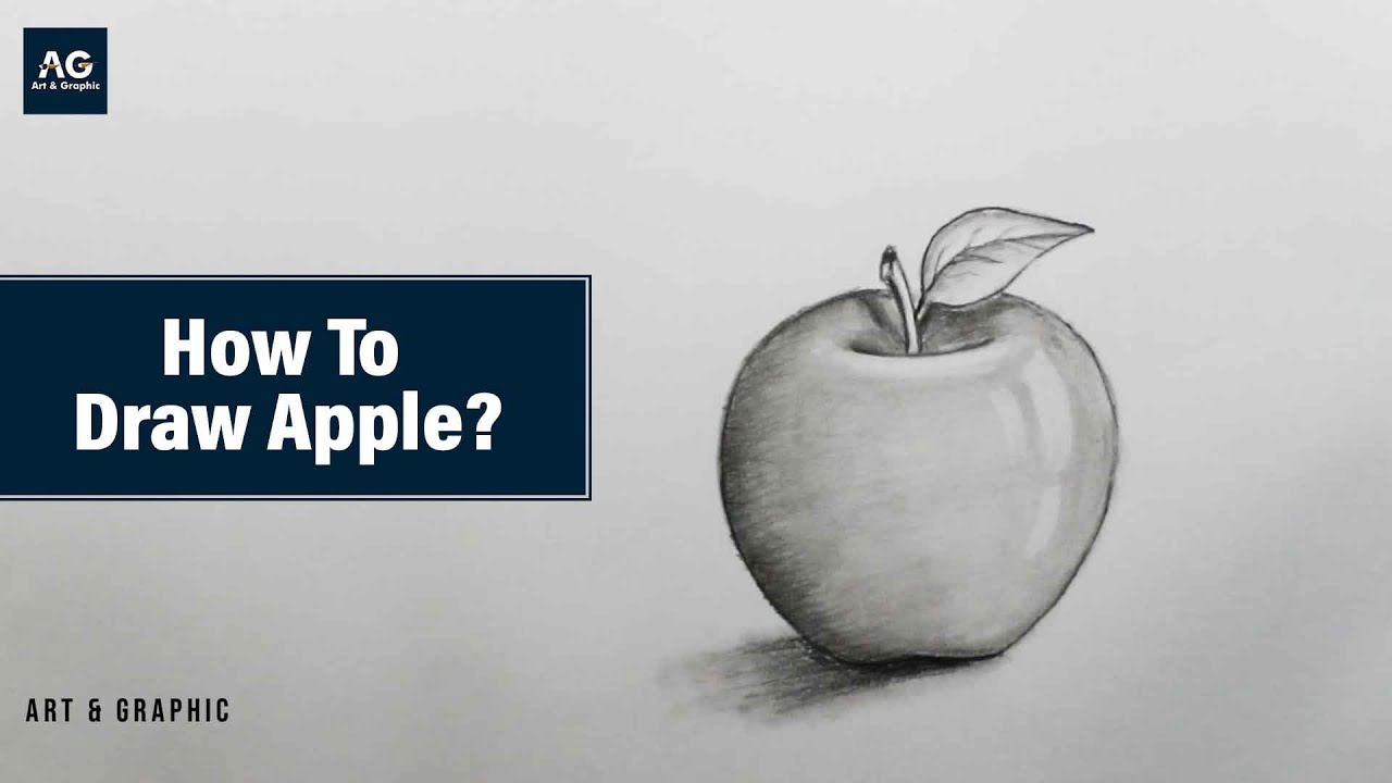 How to Draw Apple | Easy Apple Drawing Step by Step