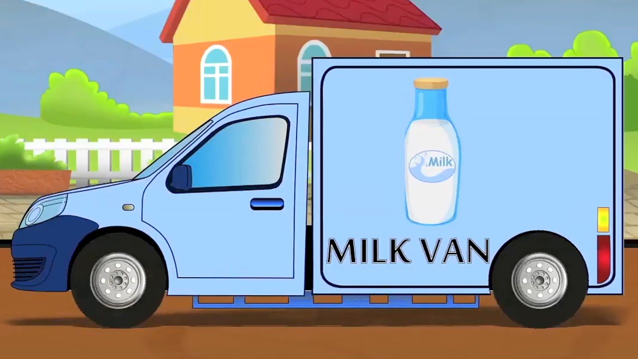 Furgone Del Latte + Più Divertimento Veicolo Cartone Animato Video Per Bambini