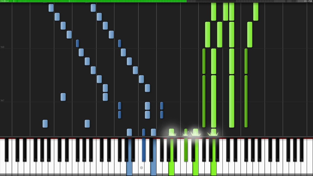 Ode to Joy (Symphony No. 9 4th Movement) - Ludwig van Beethoven [Piano Tutorial] (Synthesia)