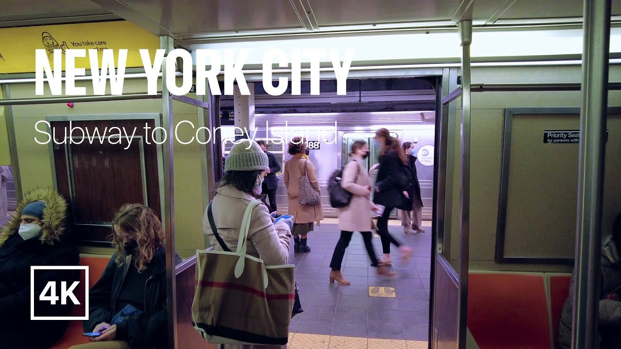 [4K] New York City Subway Ride 🗽 Q Train - Upper East Side to Coney Island [Mar. 2022]