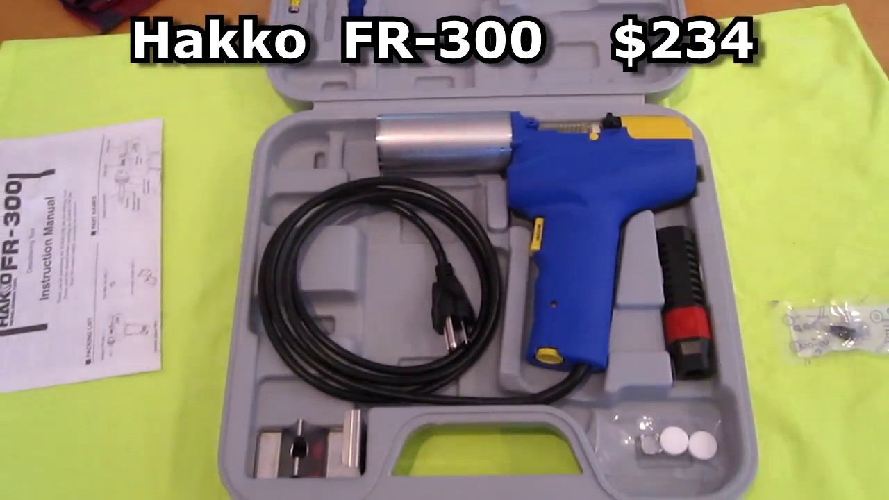Hakko FR-300 Desoldering Pump Tool REVIEW How to use and clean fix repair electronics arcade game