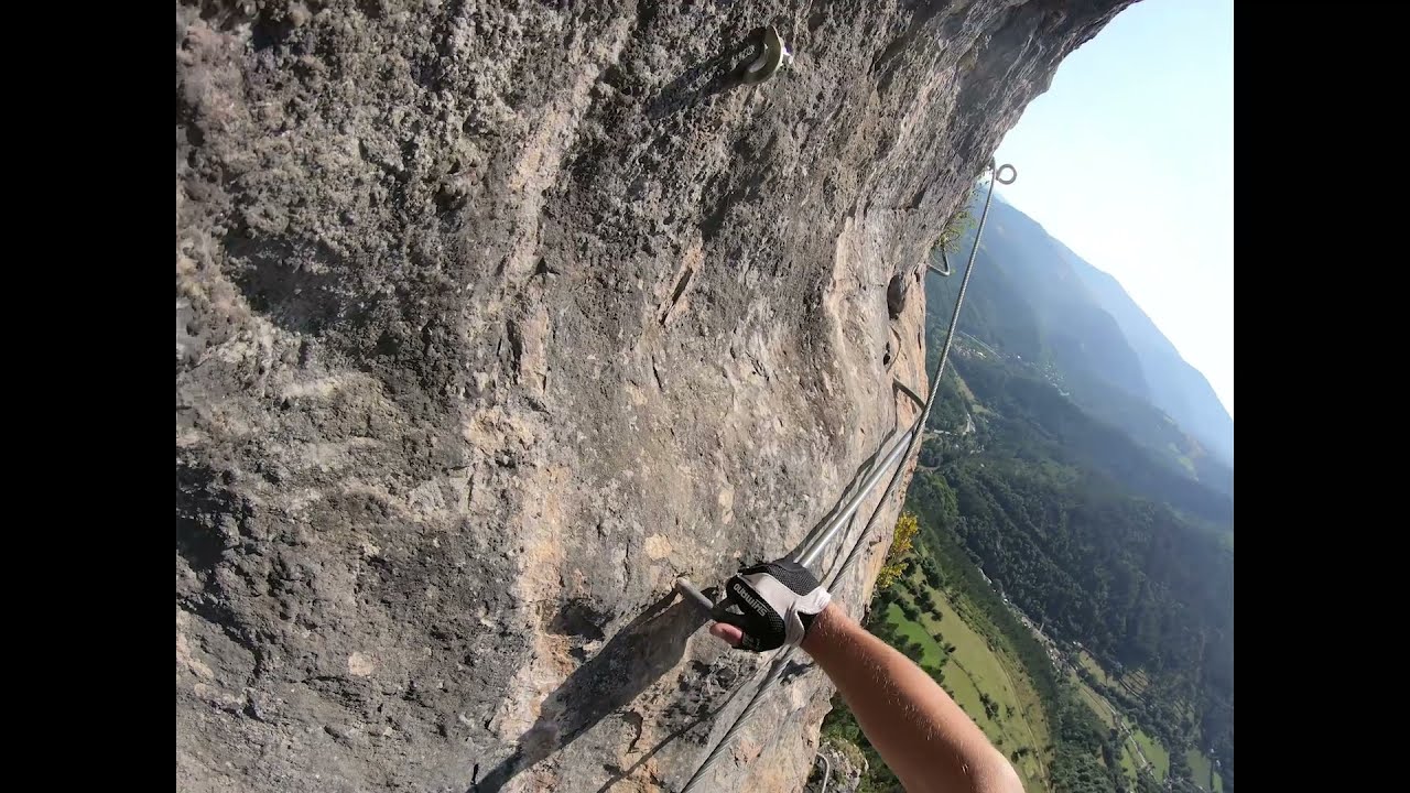 via de ferrata de Rochefort à Florac, parcours jaune