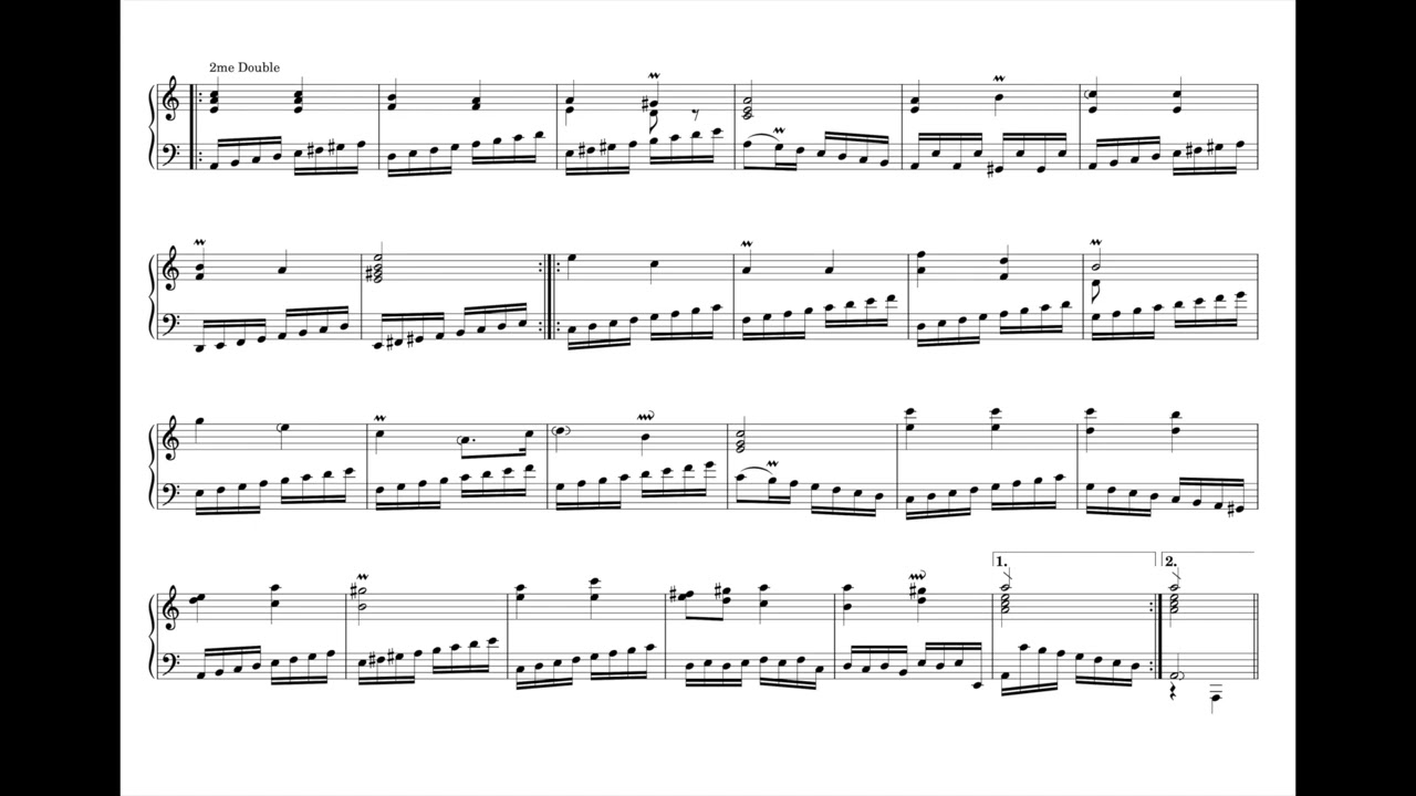 J.P.Rameau: Gavotte et 6 Doubles　 J.P.ラモー: ガボットと6つの変奏