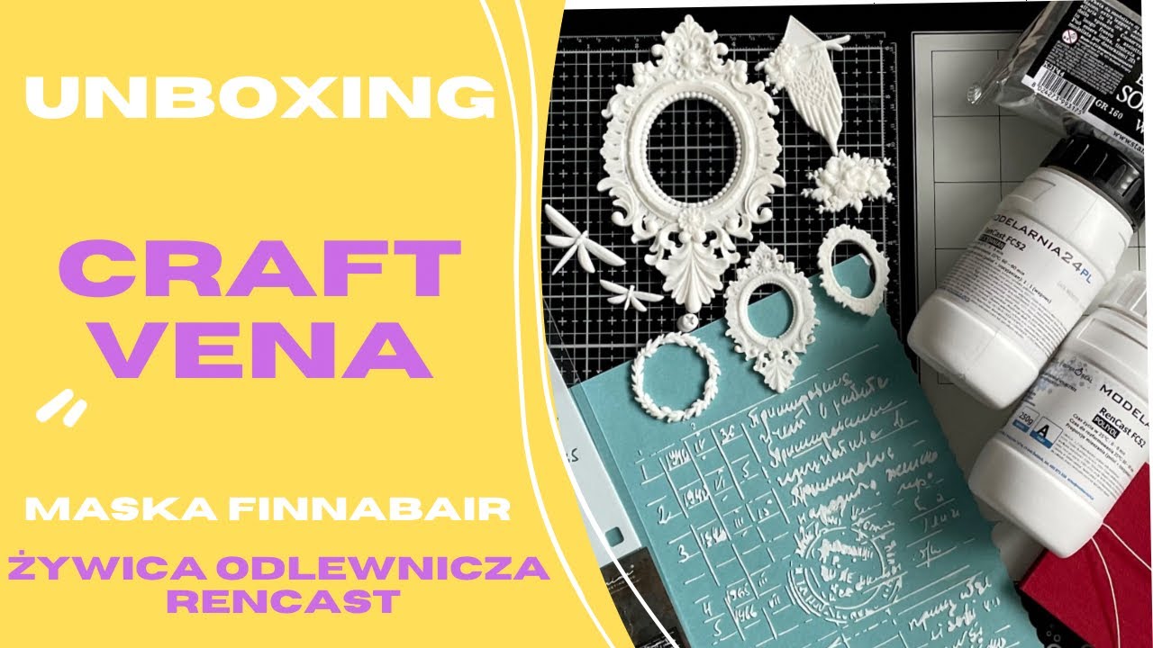 Unboxing / Craftvena / Pierwszy raz użyje żywicy / maska Prima / scrapbooking haul