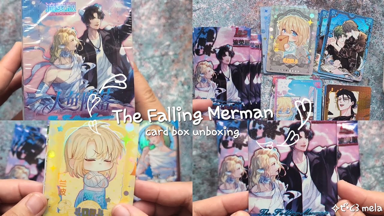 The falling merman card unboxing!