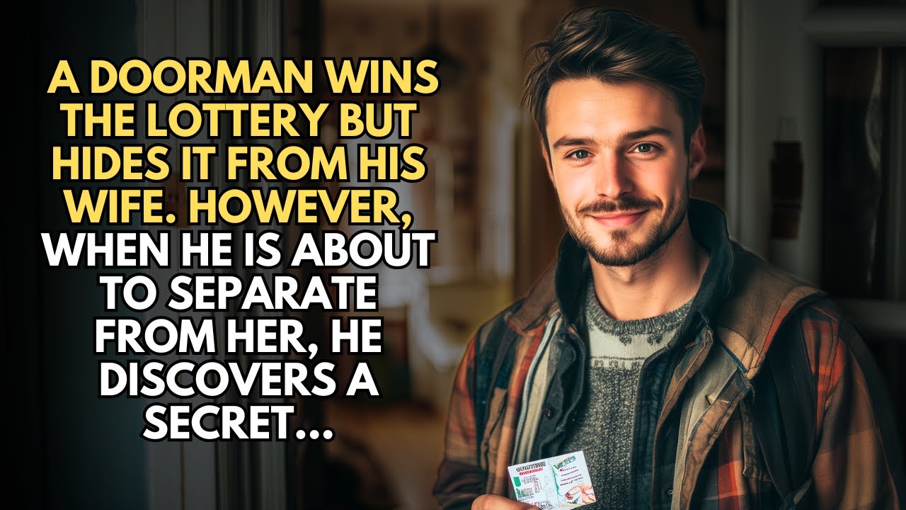 A DOORMAN WINS THE LOTTERY BUT HIDES IT FROM HIS WIFE. HOWEVER, WHEN HE IS ABOUT TO SEPARATE FROM...