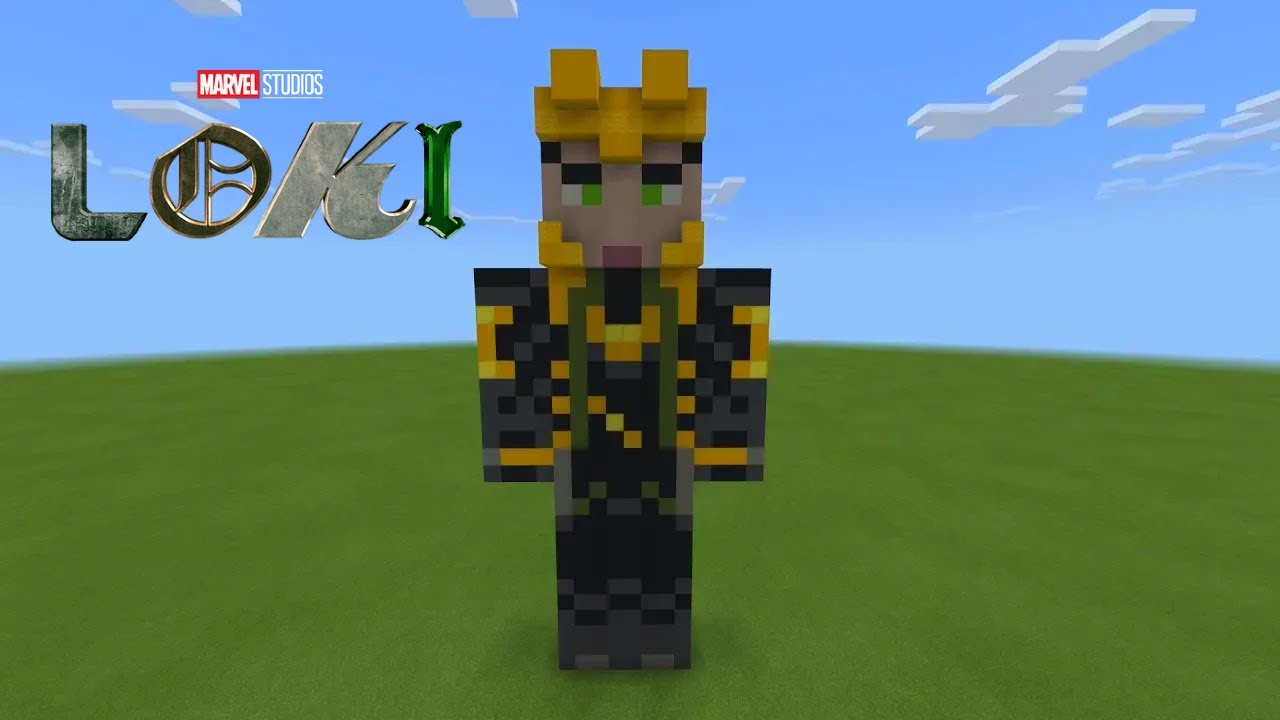 Minecraft Tutorial: How To Make A Loki Statue (Infinity War)
