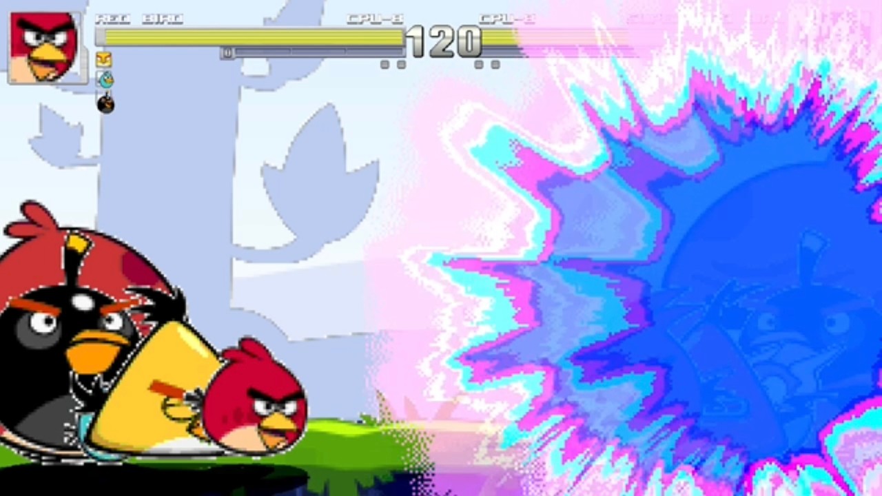 Angry Birds vs. Angry Birds Space 6v6 Total War | M.U.G.E.N