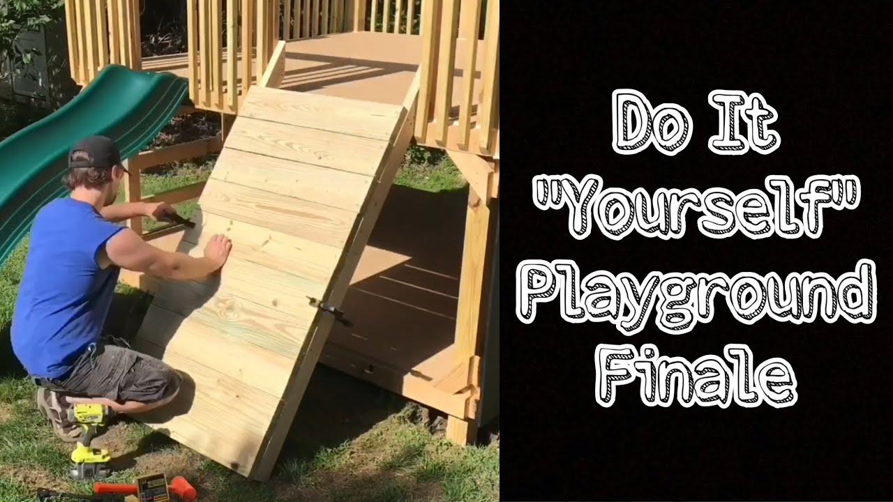 DIY Playground Day 9 - Building the Rock Wall & The Final Reveal!