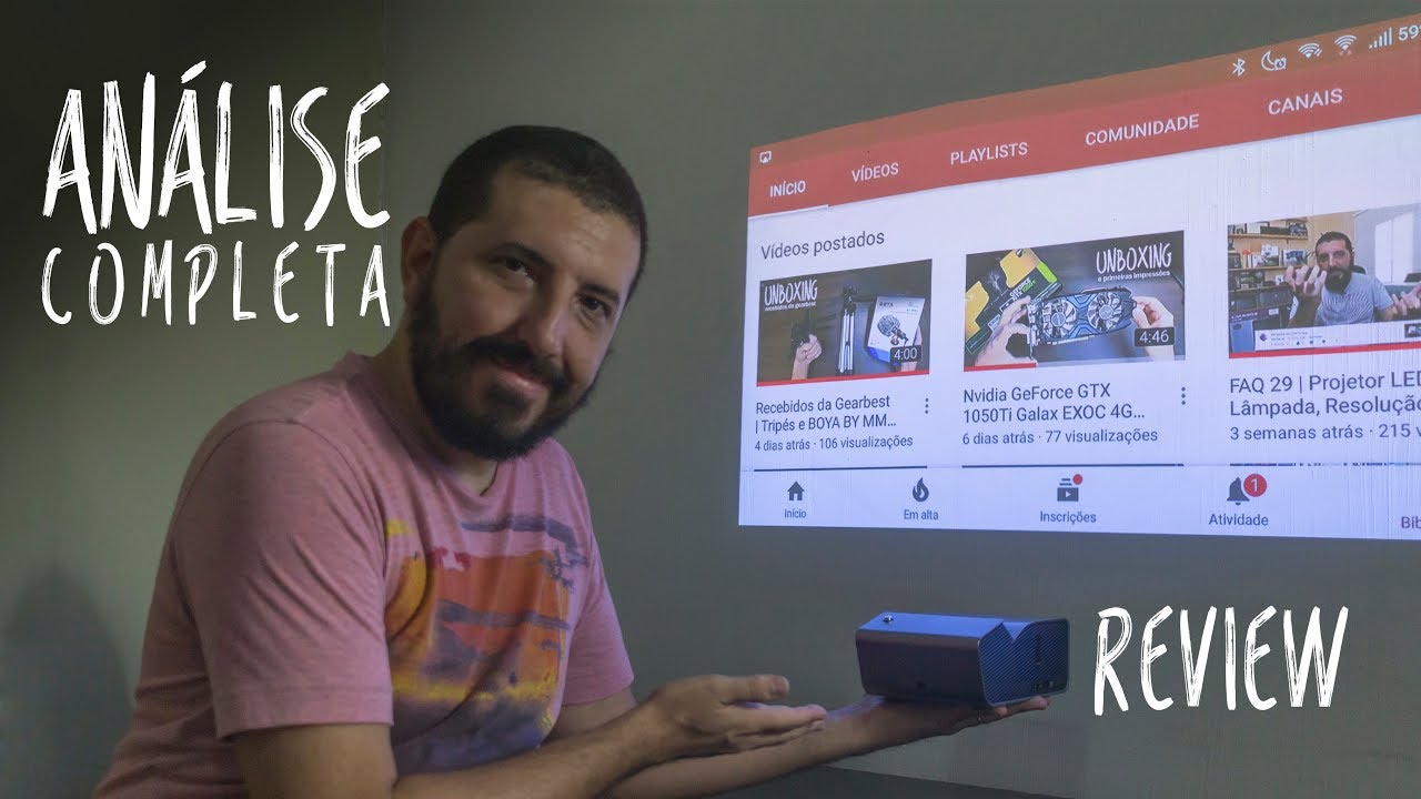 Projetor LG Minibeam UST HDTV (PH450U) | Review/Análise #ResterTECH