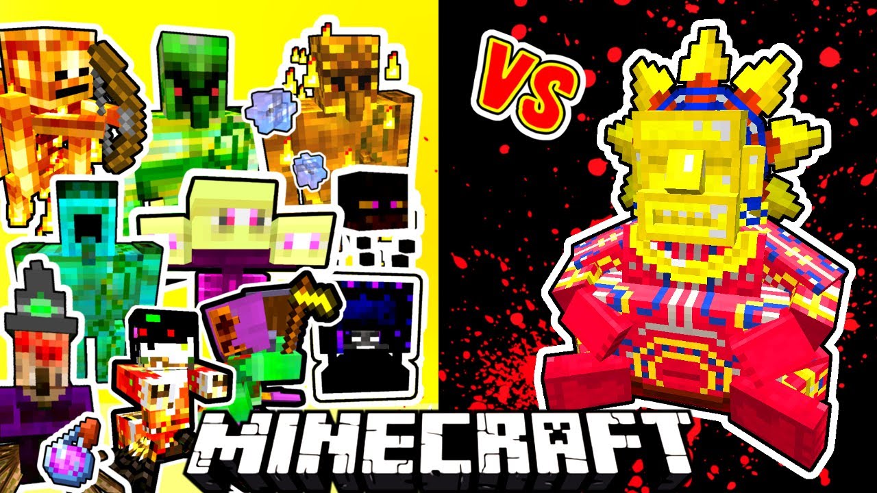 The Sun Chief Vs. Mutated Mobs in Minecraft