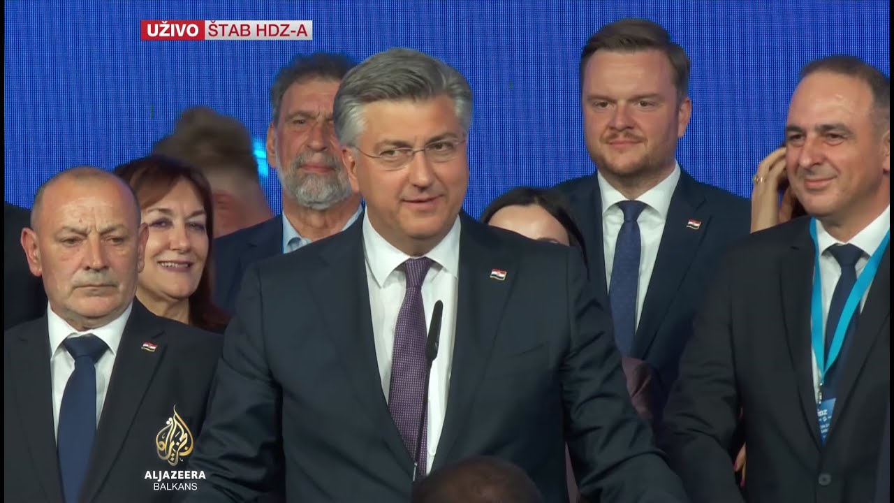 Plenković: HDZ treći put zaredom uvjerljivo pobijedio na parlamentarnim izborima