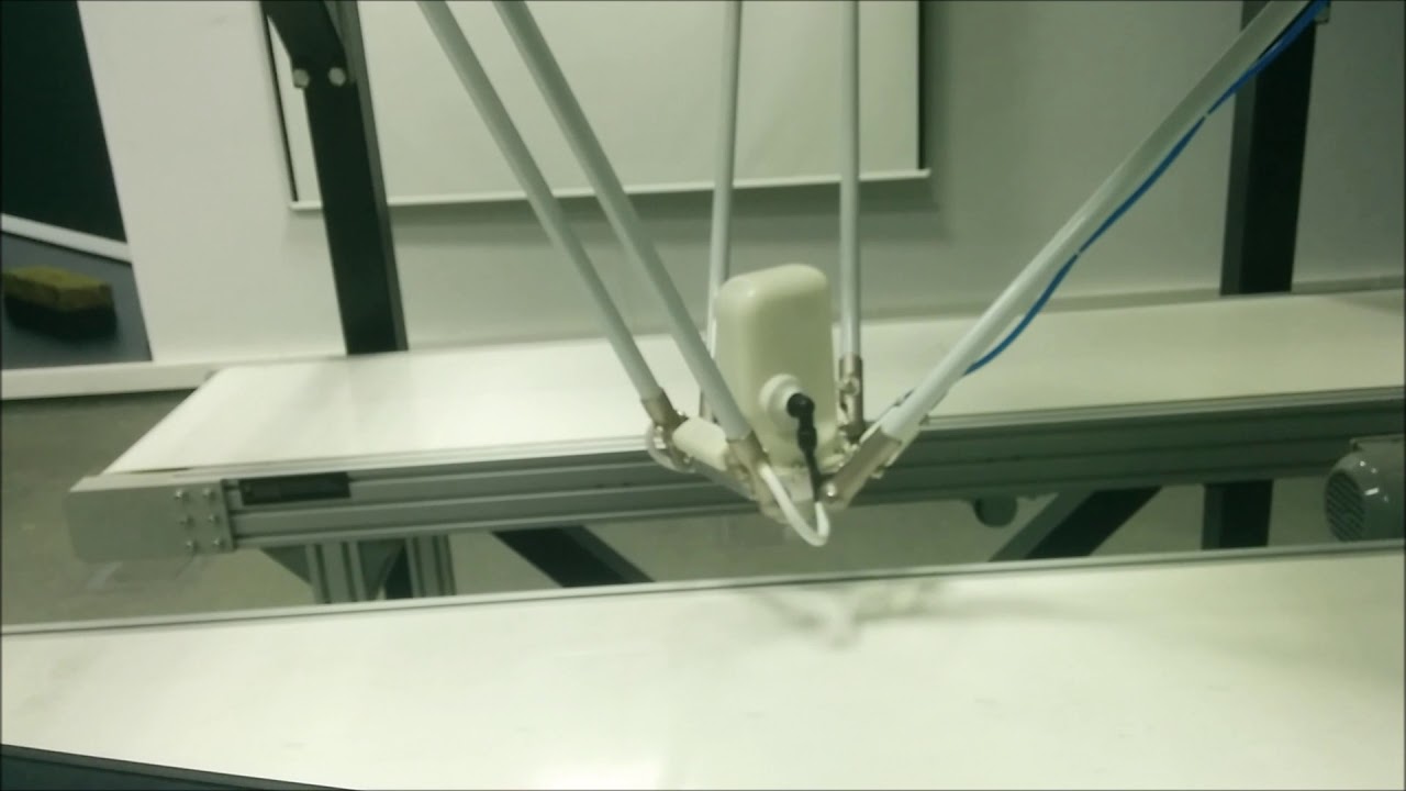 Pick and Place Application using Delta Robot in Laboratories