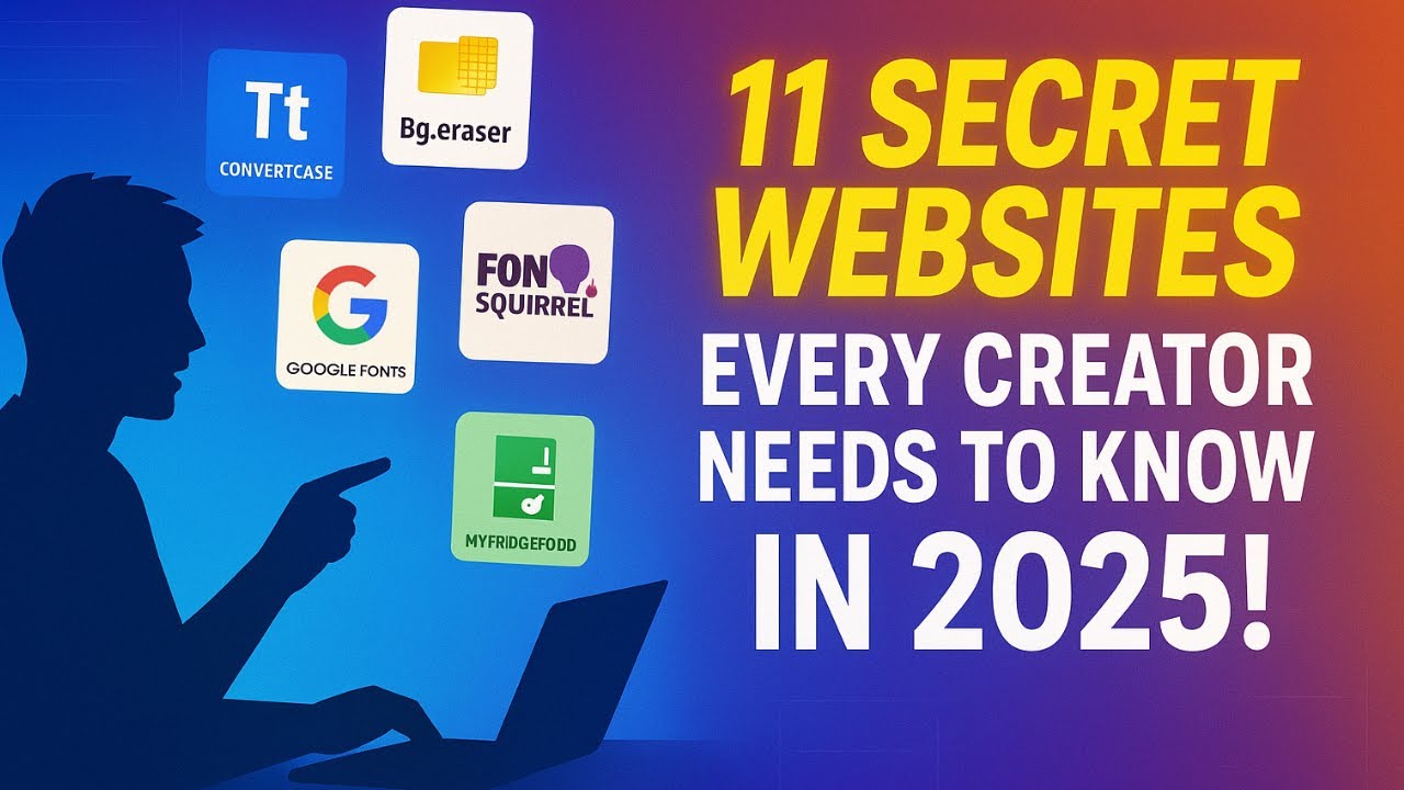 11 Secret Websites Every Creator NEEDS to know! Free & Insanely Useful