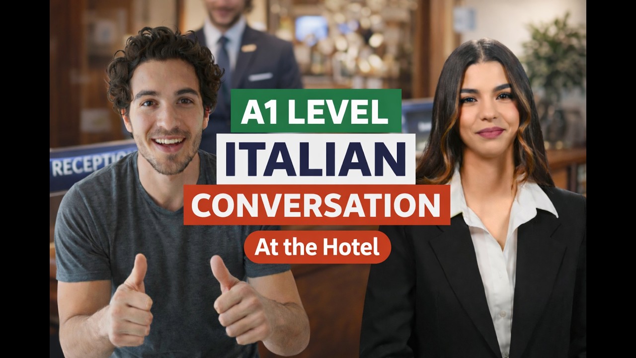 Italian Hotel Check-in: A1 Conversation Practice for Beginners - Listening practice.