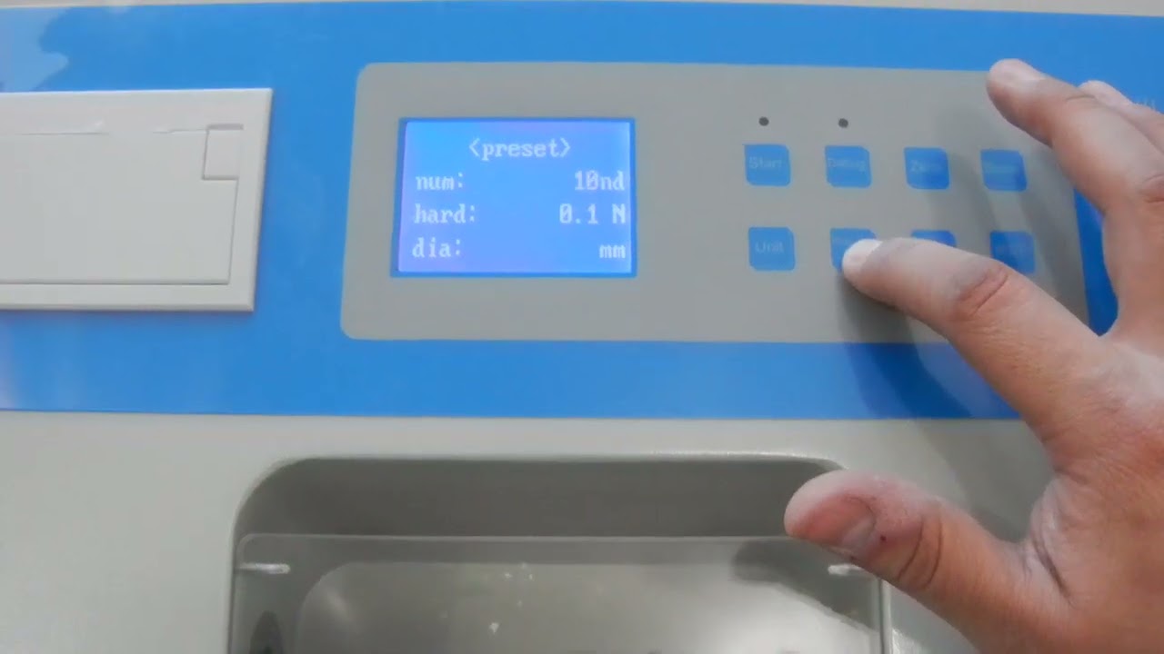 Durómetro para tabletas modelo YD3 con impresora integrada