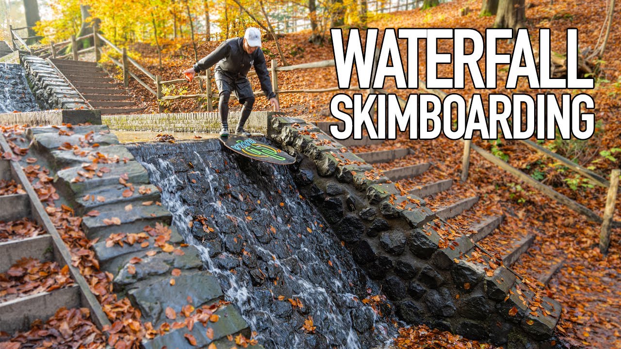 SKIMBOARDING DOWN A WATERFALL W/ Adrien Raza