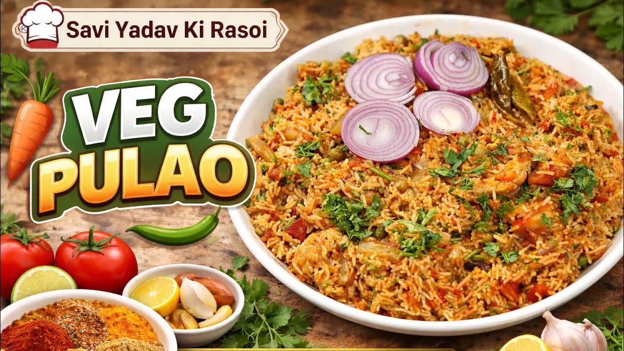 Easy Veg Pulao Recipe | Veg Pulao Banane Ki Aasan Recipe 