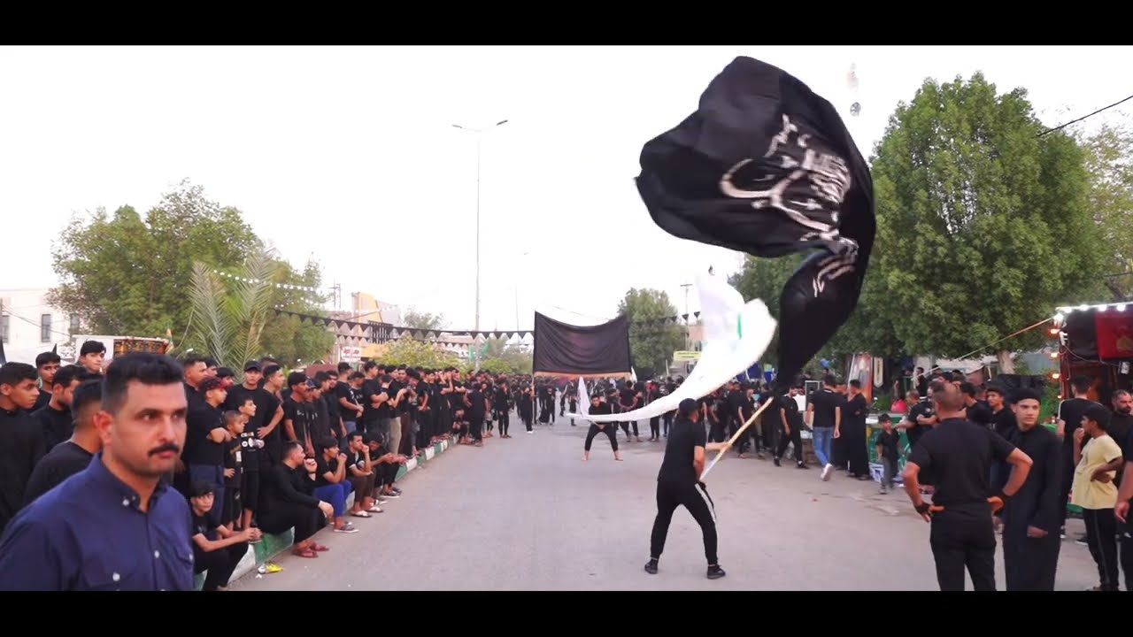 موكب حاضر الشدات هيئة شباب المناذرة آليوم الرابع من شهر محرم ١٤٤٦هـ       @Mohammed_Ali_23
