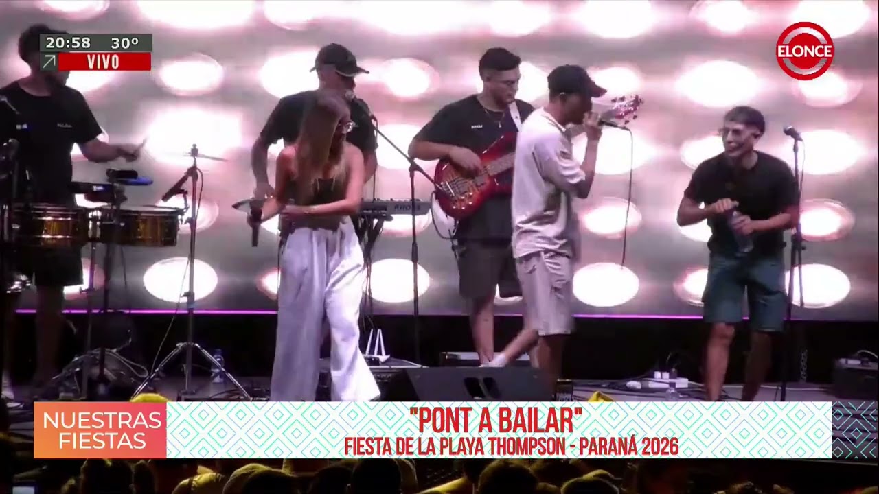 2do día de la Fiesta de la Playa Thompson Paraná 2026 - Pont a bailar show