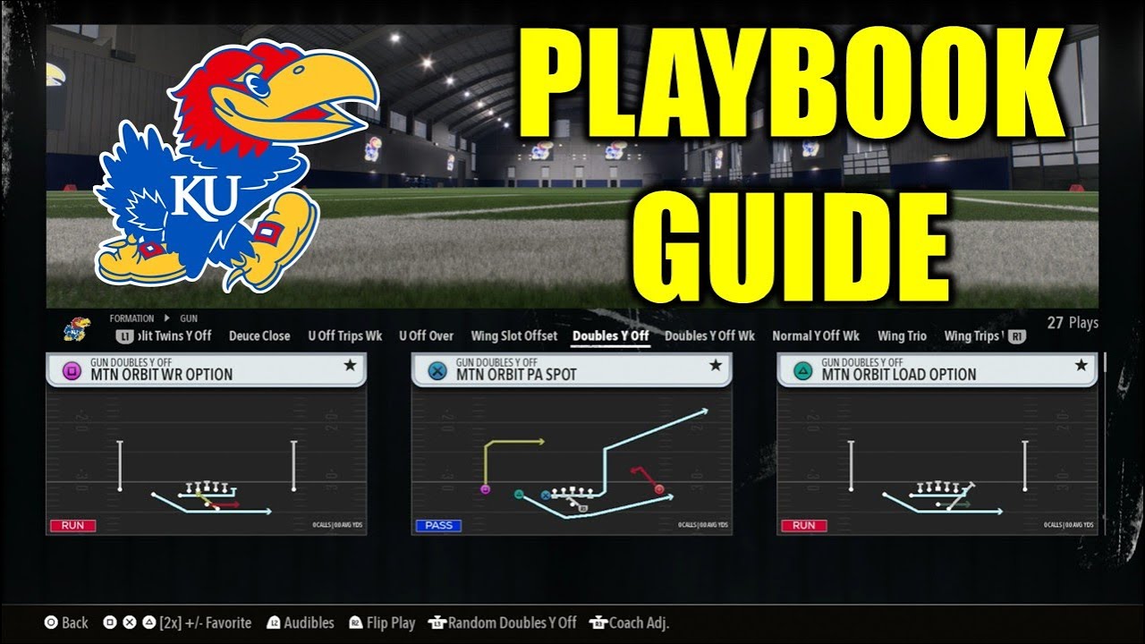 Kansas Spread Playbook Guide - College Football 26