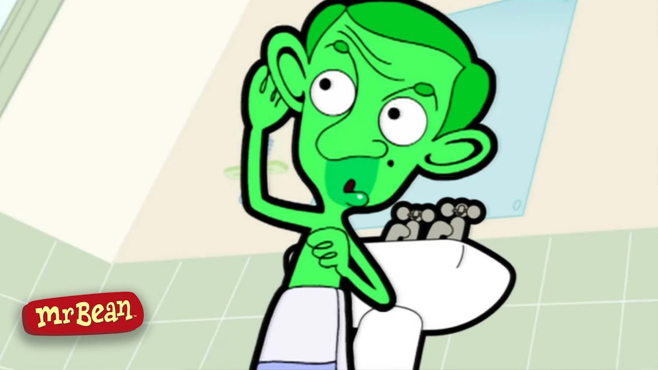 Mr Bean Turns Green In The Bath | Mr Bean Animated Season 1 | Funny Clips | Mr Bean