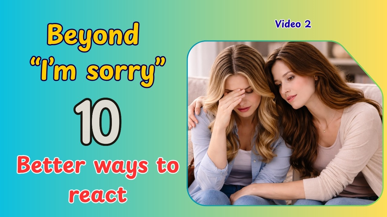 How to Respond to Sad News in English | Video 2 | Daily Conversation Practice