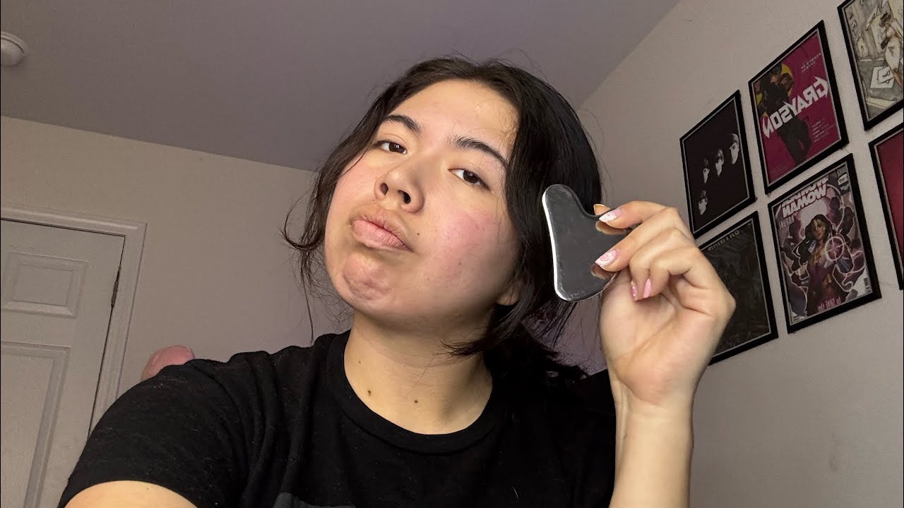How I do my Gua sha routine!￼