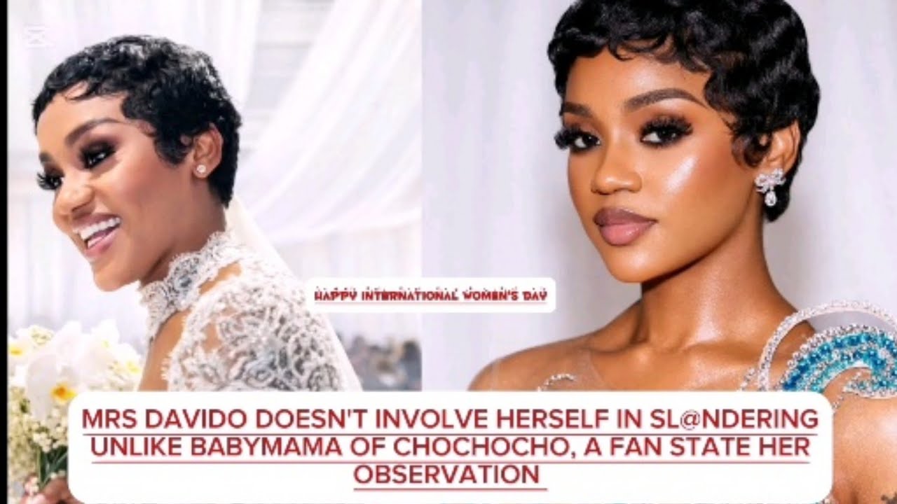 MRS DAVIDO DOESN'T INVOLVE HERSELF IN SL@ND€RING,A FAN HAS STATE HER OBSERVATION ABOUT CHY HAPPY IWD