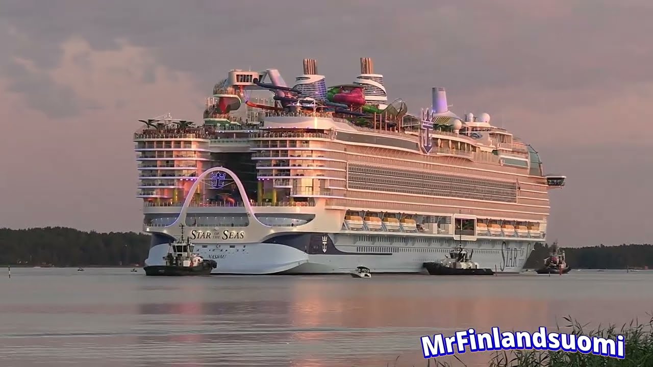 Star Of The Seas Departure Meyer Turku Last Time 17 July 2025 -- The world's largest cruise ship --