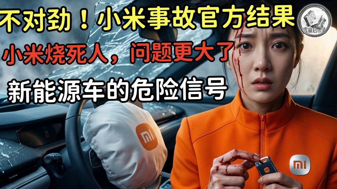 小米SU7当街炸成空壳！车门锁死烧死人，雷军甩锅车主？最可怕的事已经发生！2026新能源直接崩盘