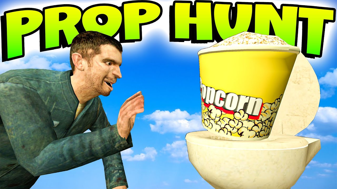 I Got Caught Hiding in the BATHROOM?! (Garry's Mod Prop Hunt)